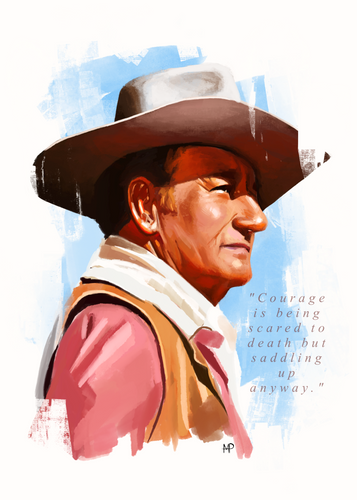 John Wayne Art Print & Canvas